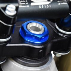 STEERING STEM NUT BLUE