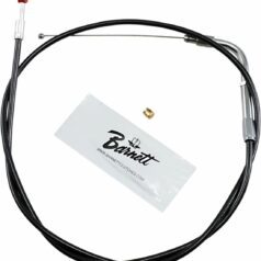 THROTTLE CABLE TRADITIONAL BLACK OVERSIZE +6" (152MM)