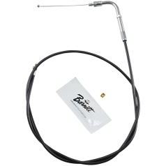THROTTLE CABLE TRADITIONAL BLACK OVERSIZE +6" (152MM)