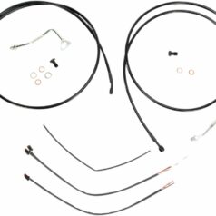 CABLE KIT 13" BLACK VINYL STAINLESS HANDLEBAR W/ABS