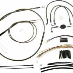 CONTROL CABLE KIT DYNA CHROME BLACK