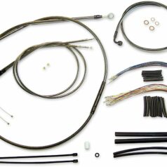 CONTROL CABLE KIT DYNA CHROME BLACK
