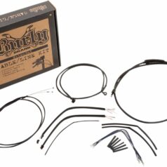CABLE KIT 14" BLACK VINYL STAINLESS STEEL HANDLEBAR W/O ABS