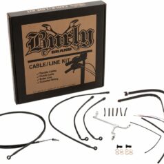 CABLE KIT 14" BLACK VINYL STAINLESS STEEL HANDLEBAR W/O ABS