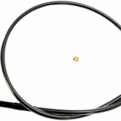 THROTTLE CABLE ALT-LENGTH SMOOTH BLACK PEARL CHROME BLACK/CLEAR