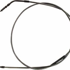 CLUTCH CABLE TWO-PIECE CHROME BLACK