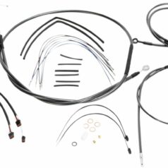CONTROL CABLE KIT SPORTSTER CHROME BLACK