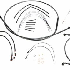 CONTROL CABLE KIT SPORTSTER CHROME BLACK