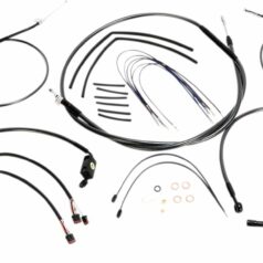 CONTROL CABLE KIT SPORTSTER CHROME BLACK