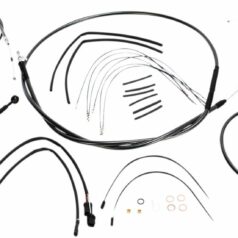 CONTROL CABLE KIT SPORTSTER CHROME BLACK