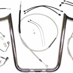 HANDLEBAR INSTALLATION KIT DESIGNER STERLING CHROMITE® II CHROME NATURE/CLEAR