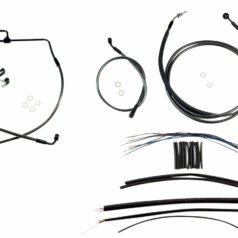 HANDLEBAR INSTALLATION KIT DESIGNER BLACK PEARL CHROME BLACK/CLEAR