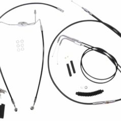 CONTROL CABLE KIT HANDLEBAR XR OE STYLE NON-ABS BLACK