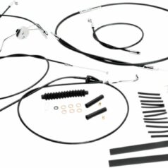 CONTROL CABLE KIT HANDLEBAR XR OE STYLE NON-ABS BLACK