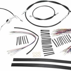 CONTROL CABLE KIT HANDLEBAR XR OE STYLE NON-ABS BLACK