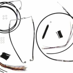 CONTROL CABLE KIT HANDLEBAR XR OE STYLE ABS BLACK