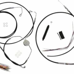 CONTROL CABLE KIT HANDLEBAR XR OE STYLE ABS BLACK