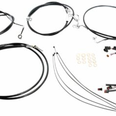 CONTROL CABLE KIT HANDLEBAR XR OE STYLE ABS BLACK