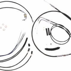 CONTROL CABLE KIT HANDLEBAR XR OE STYLE ABS BLACK