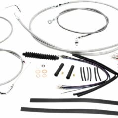 CONTROL CABLE KIT HANDLEBAR XR OE STYLE ABS STAINLESS STEEL