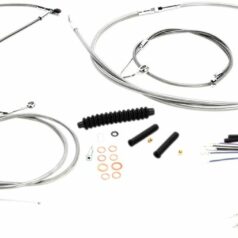 CONTROL CABLE KIT HANDLEBAR XR OE STYLE ABS STAINLESS STEEL