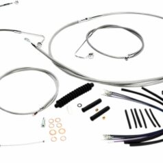 CONTROL CABLE KIT HANDLEBAR XR OE STYLE ABS STAINLESS STEEL