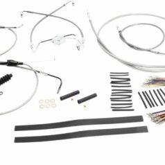 CONTROL CABLE KIT HANDLEBAR XR OE STYLE NON-ABS STAINLESS STEEL