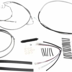 CONTROL CABLE KIT HANDLEBAR XR OE STYLE ABS STAINLESS STEEL