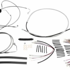 CONTROL CABLE KIT HANDLEBAR XR OE STYLE ABS STAINLESS STEEL