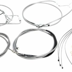 CONTROL CABLE KIT HANDLEBAR XR OE STYLE ABS STAINLESS STEEL