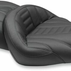 SEAT ONE-PIECE SUPER TOURING 2-UP STITCHED DETAILING WITH DRIVER BACKREST RECEIVER