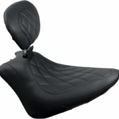 SEAT SOLO WIDE TOURING DIAMOND STITCHED WITH BACKREST