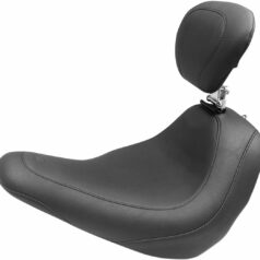 SEAT WIDE TRIPPER W/BACKREST SOLO BLACK