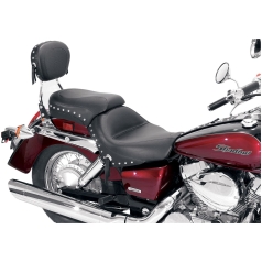 SEAT ONE-PIECE WIDE TOURING 2-UP STUDDED WITH CONCHOS
