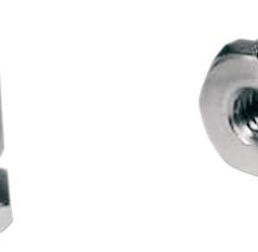 MOUNTING NUT CUSTOM REPLACEMENT FRONT NATURAL CHROME