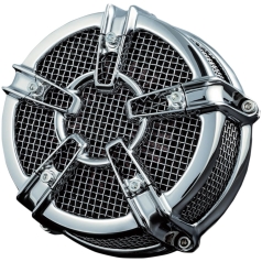 ECE COMPLIANT MACH 2 CO-AX AIR CLEANER CHROME