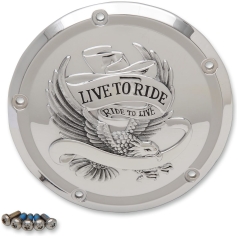 COVER DERBY 5-HOLE LIVE TO RIDE CHROME