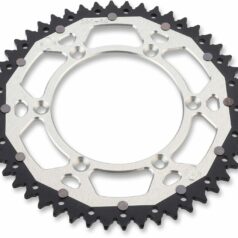 REAR SPROCKET / 48 TEETH / 520 PITCH / SILVER/NATURAL / ALUMINIUM/STEEL