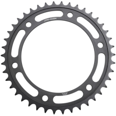 JTR3.42ZBK REAR REPLACEMENT SPROCKET 42 TEETH 525 PITCH BLACK C49 HIGH CARBON STEEL
