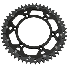 REAR SPROCKET / 48 TEETH / 428 PITCH / BLACK|NATURAL / ALUMINUM|STEEL