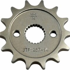 JTF1257.14 FRONT REPLACEMENT SPROCKET 14 TEETH 428 PITCH NATURAL STEEL