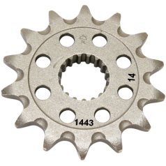 JTF1443.14SC FRONT SELF CLEANING SPROCKET 14 TEETH 520 PITCH NATURAL CHROMOLY STEEL