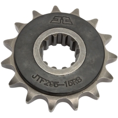 JTF295.15RB FRONT RUBBER CUSHIONED SPROCKET 15 TEETH 50 PITCH NATURAL SCM420 CHROMOLY STEEL ALLOY