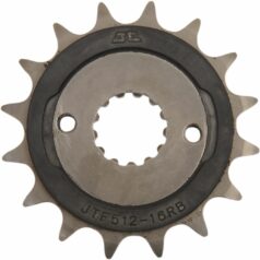 JTF512.16RB FRONT RUBBER CUSHIONED SPROCKET 16 TEETH 520 PITCH NATURAL SCM420 CHROMOLY STEEL ALLOY