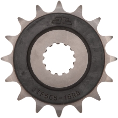 JTF565.16RB FRONT RUBBER CUSHIONED SPROCKET 16 TEETH 520 PITCH NATURAL SCM420/20CRMO CHROMOLY STEEL