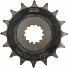 JTF580.16RB FRONT RUBBER CUSHIONED SPROCKET 16 TEETH 50 PITCH NATURAL SCM420/20CRMO CHROMOLY STEEL A