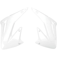 RADIATOR COVERS HONDA CR125/250 WHITE