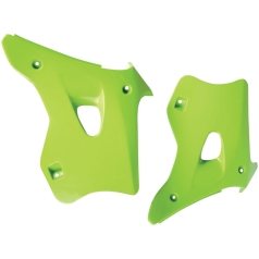 RADIATOR COVERS KAWASAKI KX125/250 KX-GREEN