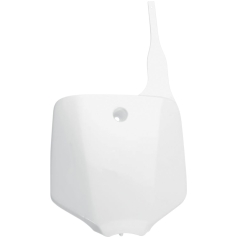 FRONT NUMBER PLATE KAWASAKI KX65/KLX110 WHITE