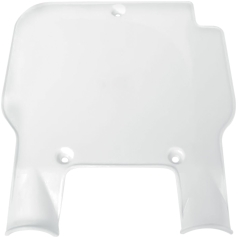 FRONT NUMBER PLATE KAWASAKI KX125/250/500 WHITE